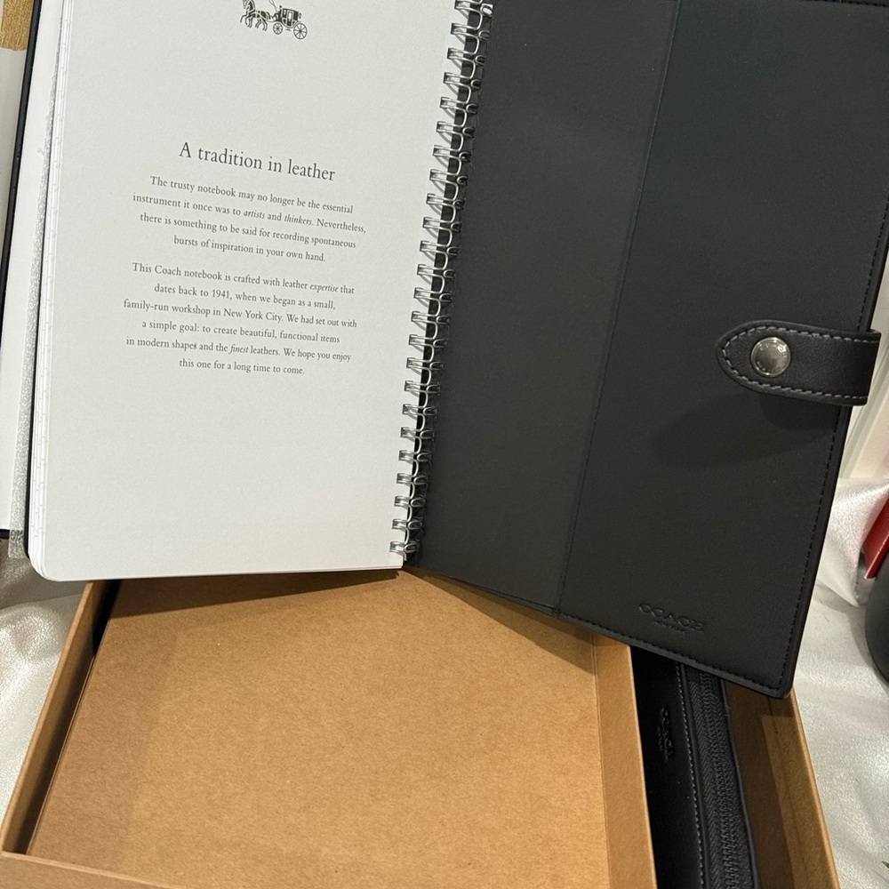 Coach Boxed Notebook And Pencil Case Set - Picture 10 of 10